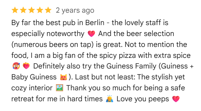 Guest review screenshot 1